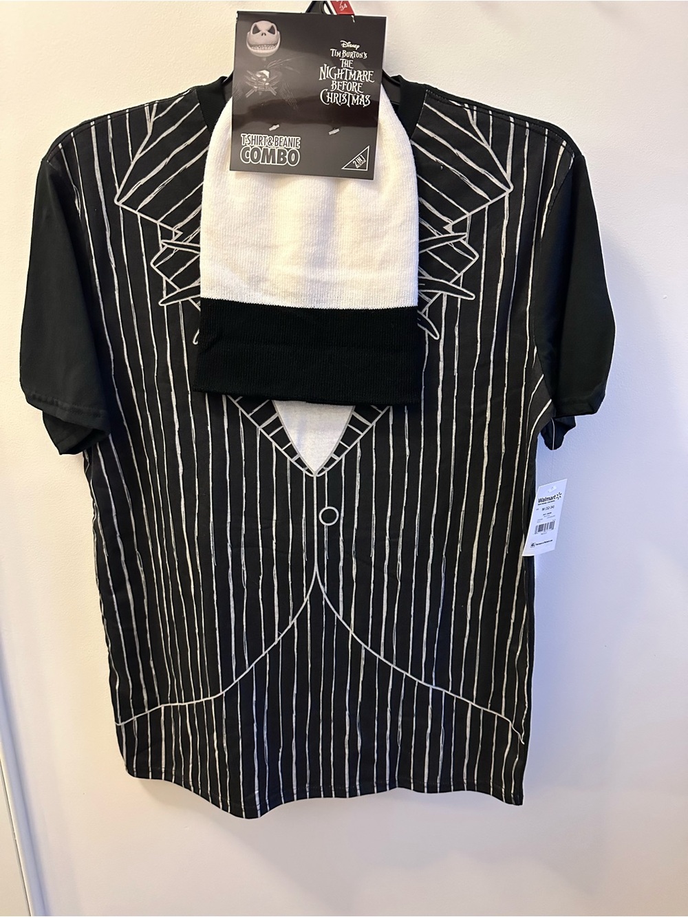 The Nightmare Before Christmas Shirt Men's Jack Tuxedo Shirt and Beanie
Set